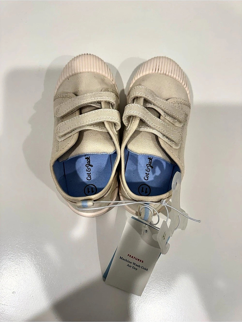 Cat & Jack Toddler Parker Machine Washable Sneakers Baby 11 White